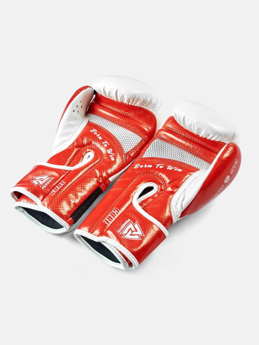 Peresvit Kids Boxing Gloves White Red, Photo No. 4